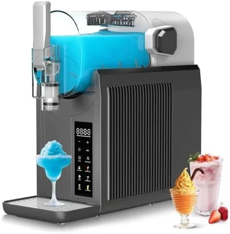 slushie machine 92oz liquid capacity frozen drink maker led display 6 preset programs slushie maker for ice cream frappés milkshake frozen margaritas smoothies self cleaning